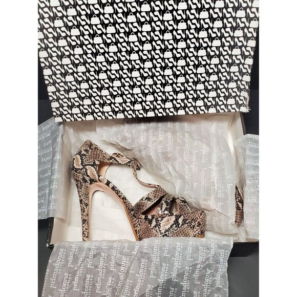 PRIMADONNA COLLECTION Women Beige Snake Print 4.5 in heel 08411PIT - Picture 11 of 12